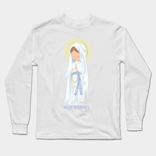 Virgin of Lourdes Long Sleeve T-Shirt